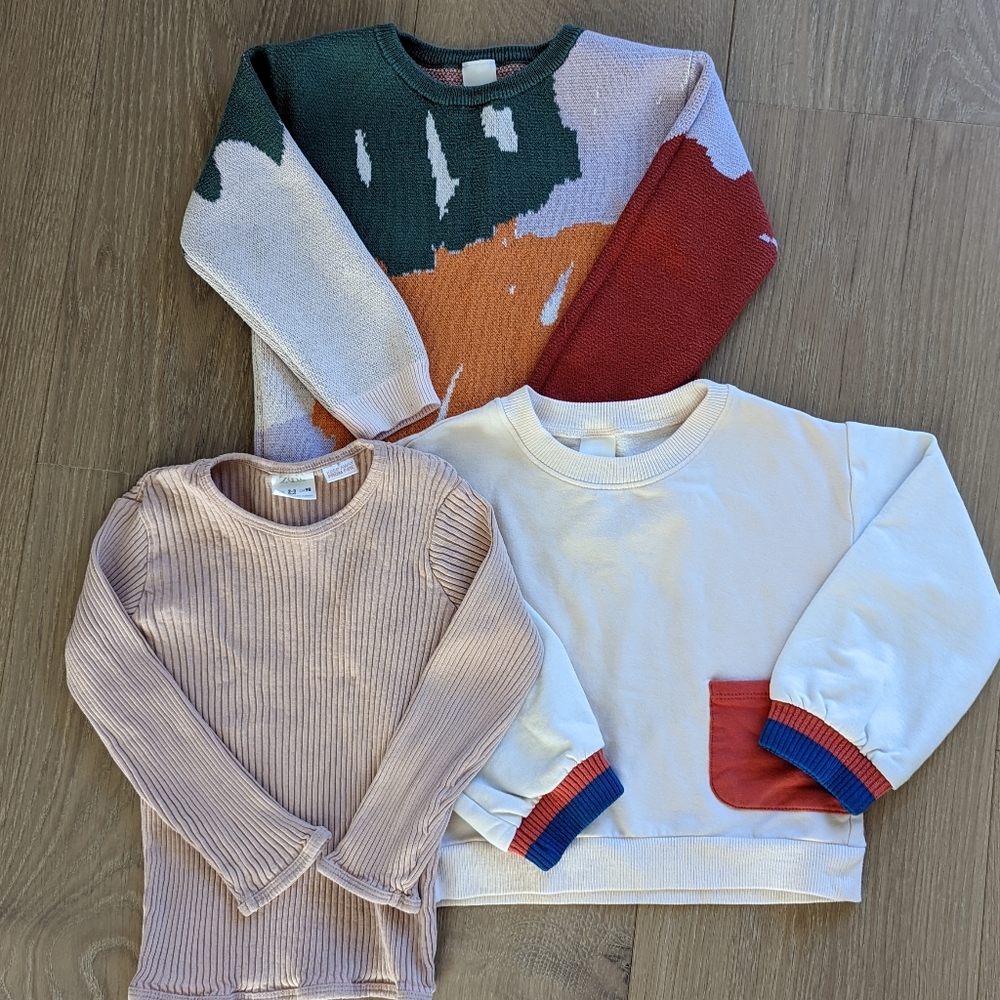 Bundle of Kids Top/Sweaters, Size 3 Yrs